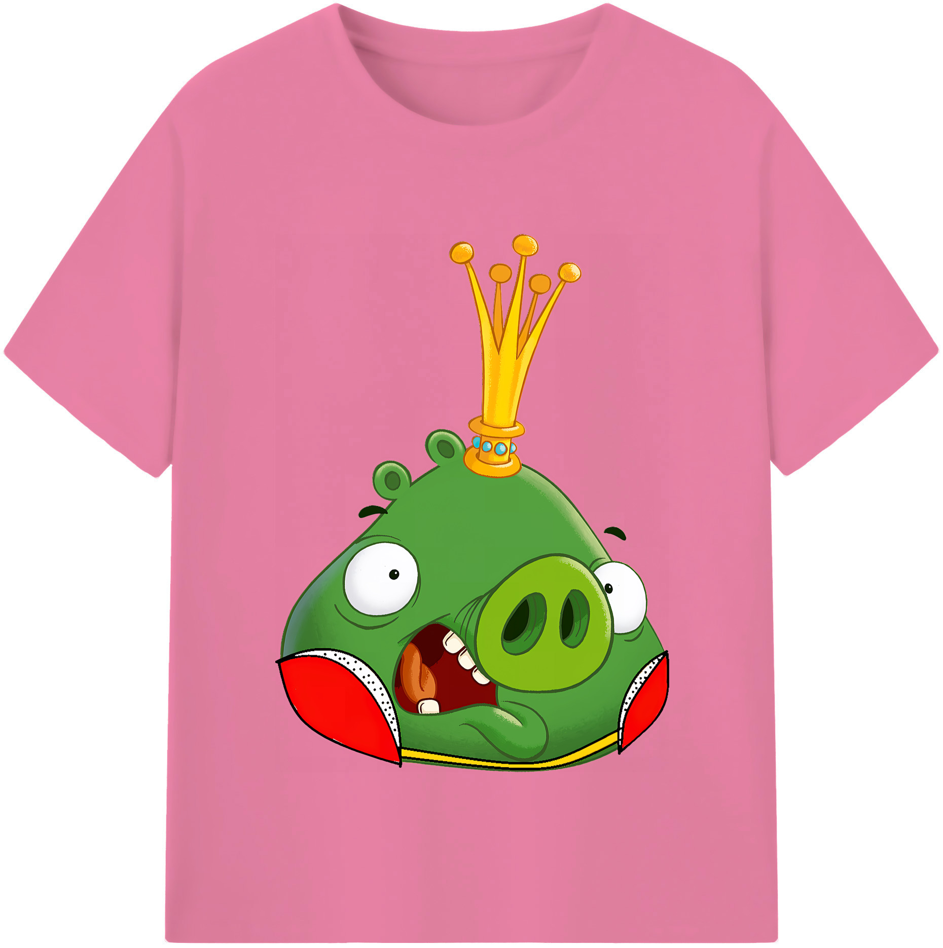 （画像用） Angry Birds アングリーバード 綿100％半袖Tシャツ（フロントプリント）